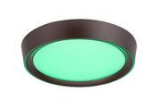 Plafoniera LED RGB 24W 41cm marrone telecomando Rabalux