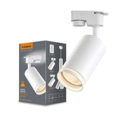 Faretto su binario bianco rotondo 1xGU10 Videx