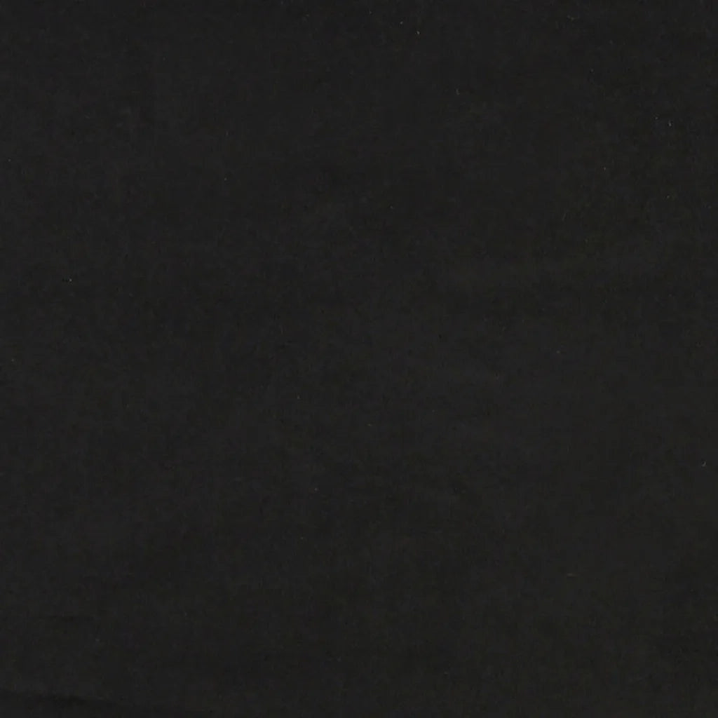 Poltrona con Poggiapiedi Nero 60 cm in Velluto