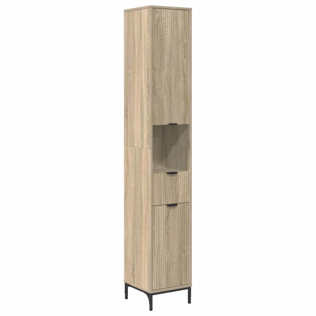 Mobile da Bagno con cassetto Rovere Sonoma 31,5 x 33 x 190 cm 883406