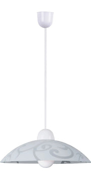 Lampada a sospensione Rabalux Scroll bianca Ø30 E27 60W
