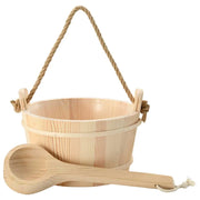 Secchio per Sauna 2 pz Marrone CFW8151739