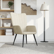 Sedia Relax Bianco Crema in Velluto 327686