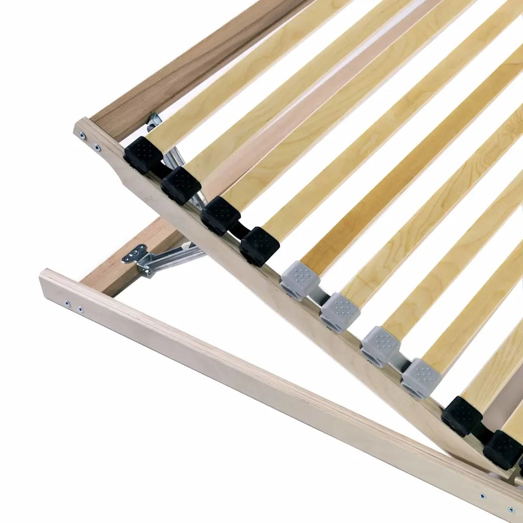 Base a doghe Marrone 70 x 190 cm Legno massello di faggio 42015244