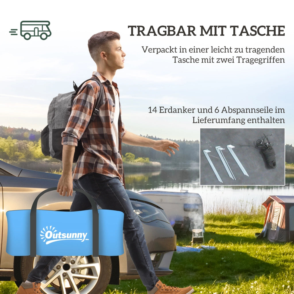 Tenda da campeggio 3-4 persone impermeabile ¨C Xylo ¨C Blu cielo 3000mm colonna d'acqua