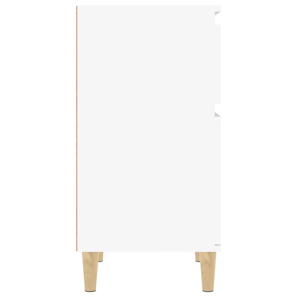 Comodino | Armadio da Notte | Mobiletto da notte Bianco 40x35x70 cm