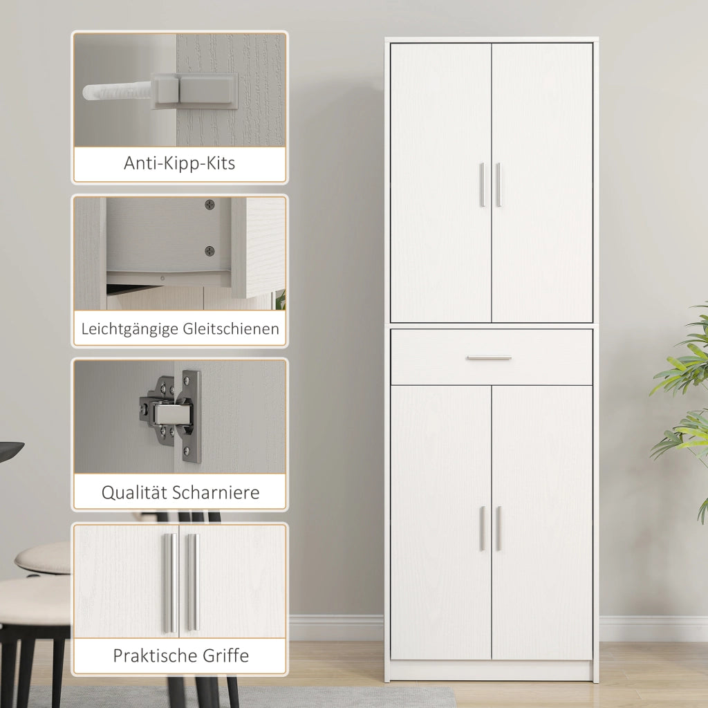 Armadio da cucina ¨C zephmum ¨C bianco, multistrato
