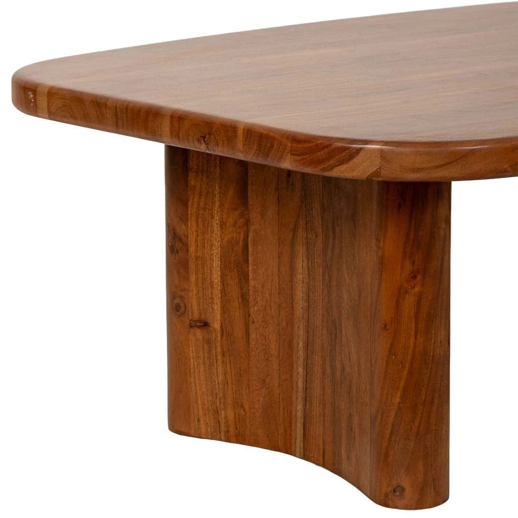 Tavolino da caffè in legno marrone 130x80x40h cm