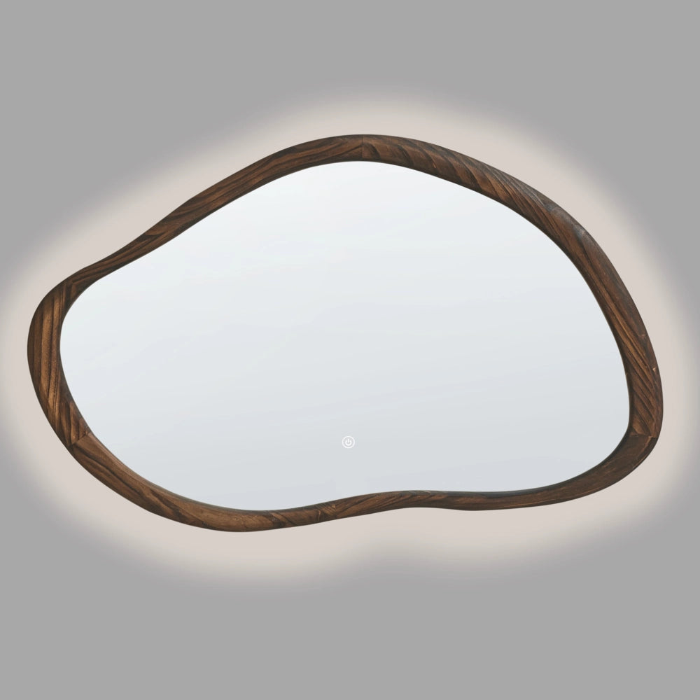 Specchio da parete a LED 60 x 93 cm, moderno e contemporaneo, per bagno, toeletta e camera da letto