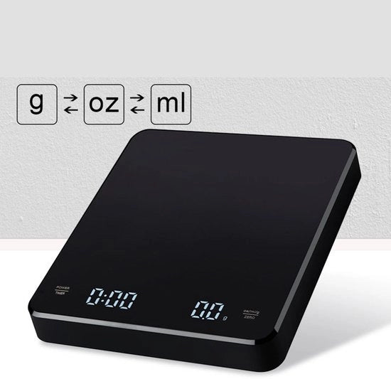 Bilancia elettronica per caffè 3 kg bilancia da cucina con precisione di 0,1 g e timer