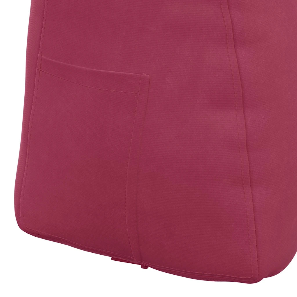 Cuscino per Schiena | Cuscino dorsale Rosso Vino 60 x 24 x 50 cm Velluto