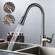Trade Shop - Miscelatore Rubinetto Lavello S9011 Doccetta Monoforo Monocomando Rubinetteria -