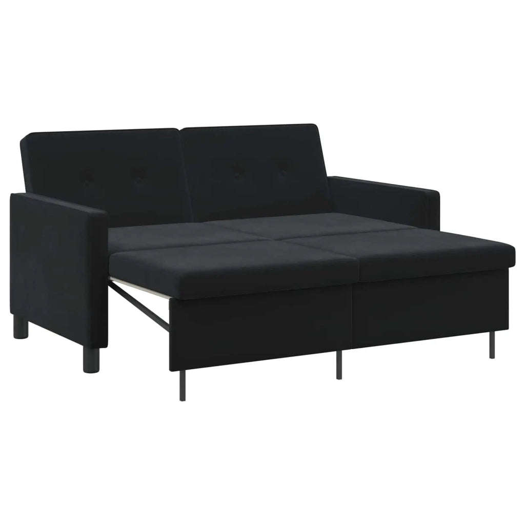 Divano letto Nero Tessuto 42033358
