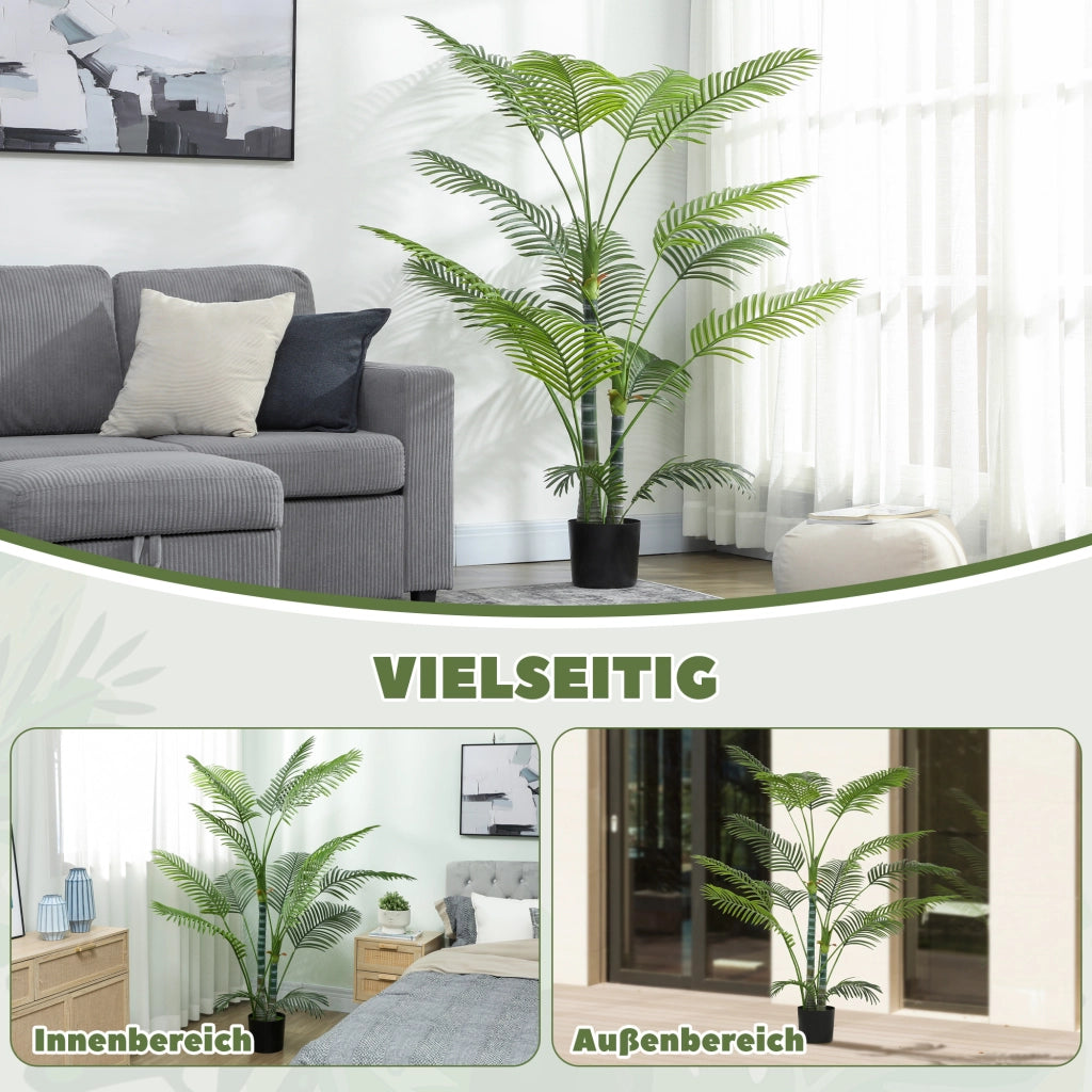 Palma Artificiale ¨C Minimal ¨C Verde 16 Foglie Plastica