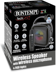 Cassa Wireless con Microfono, 16,5x12,5x7,3 cm,Bontempi