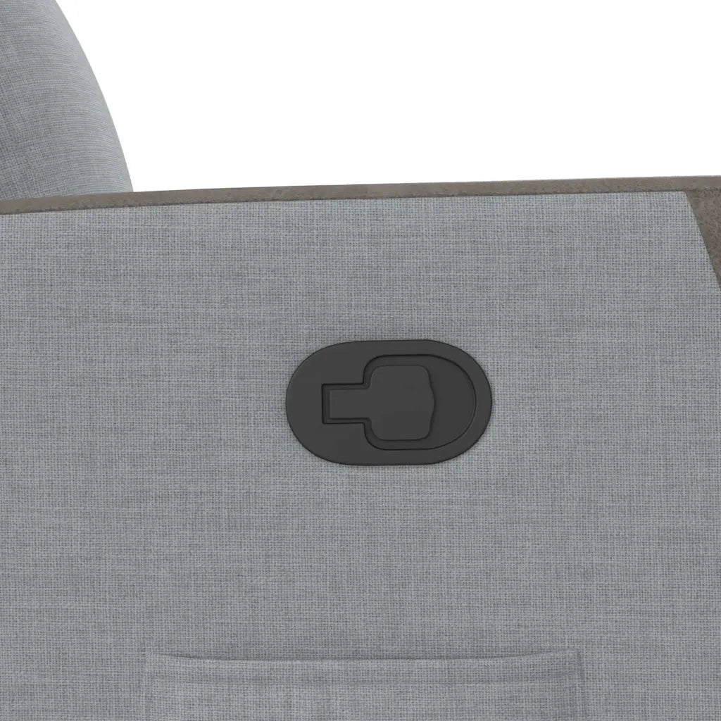 Poltrona Reclinabile in Tessuto Grigio Chiaro 4104839