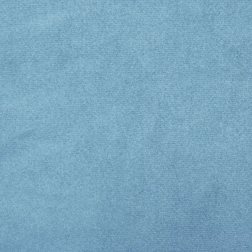Sgabello Rotondo Azzurro in Velluto CFW9376967