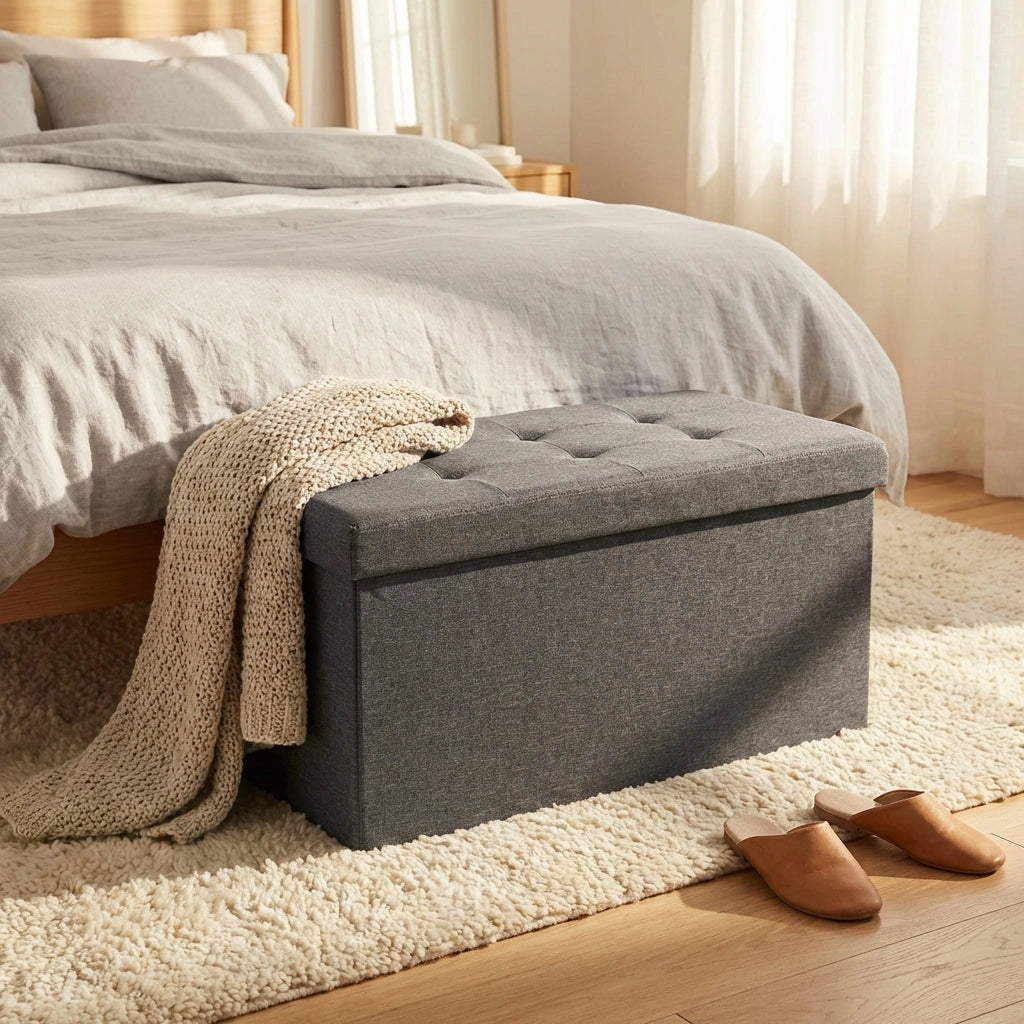 Pouf contenitore in stoffa -  NADIA