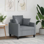 Poltrona Grigio Chiaro 60 cm in Tessuto 359251