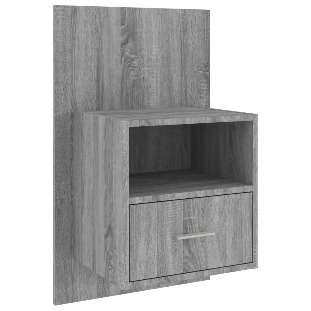 Comodino a Muro Grigio Sonoma 816966