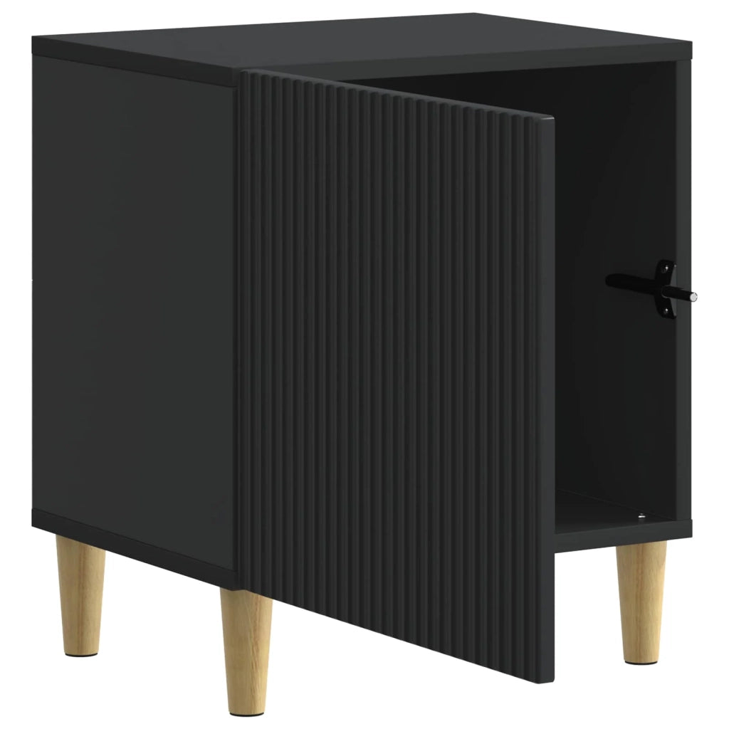 Armadio da Notte Nero 43 x 34,5 x 50 cm Legno ingegnerizzato 894567