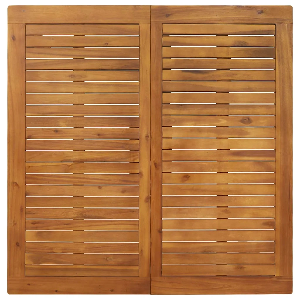 Set da Pranzo per Giardino 5 pcs Beige Legno di Acacia Massello 3365534