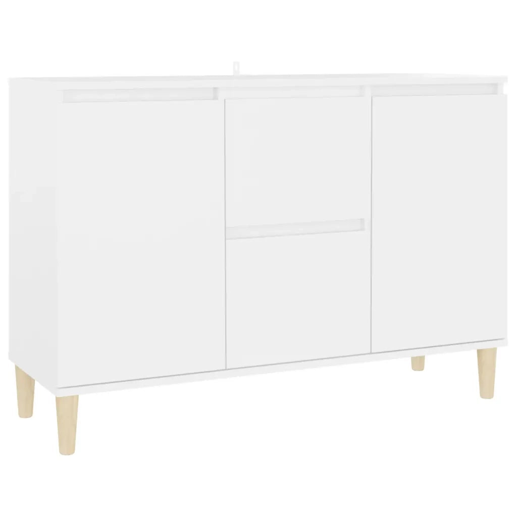 Credenza Bianca 101x35x70 cm in Legno Multistrato 806103