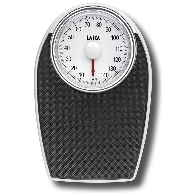 Laica PS2024L Bilancia pesapersone analogica portata massima 150 kg precisione 1 kg display analogico nero e Bianco