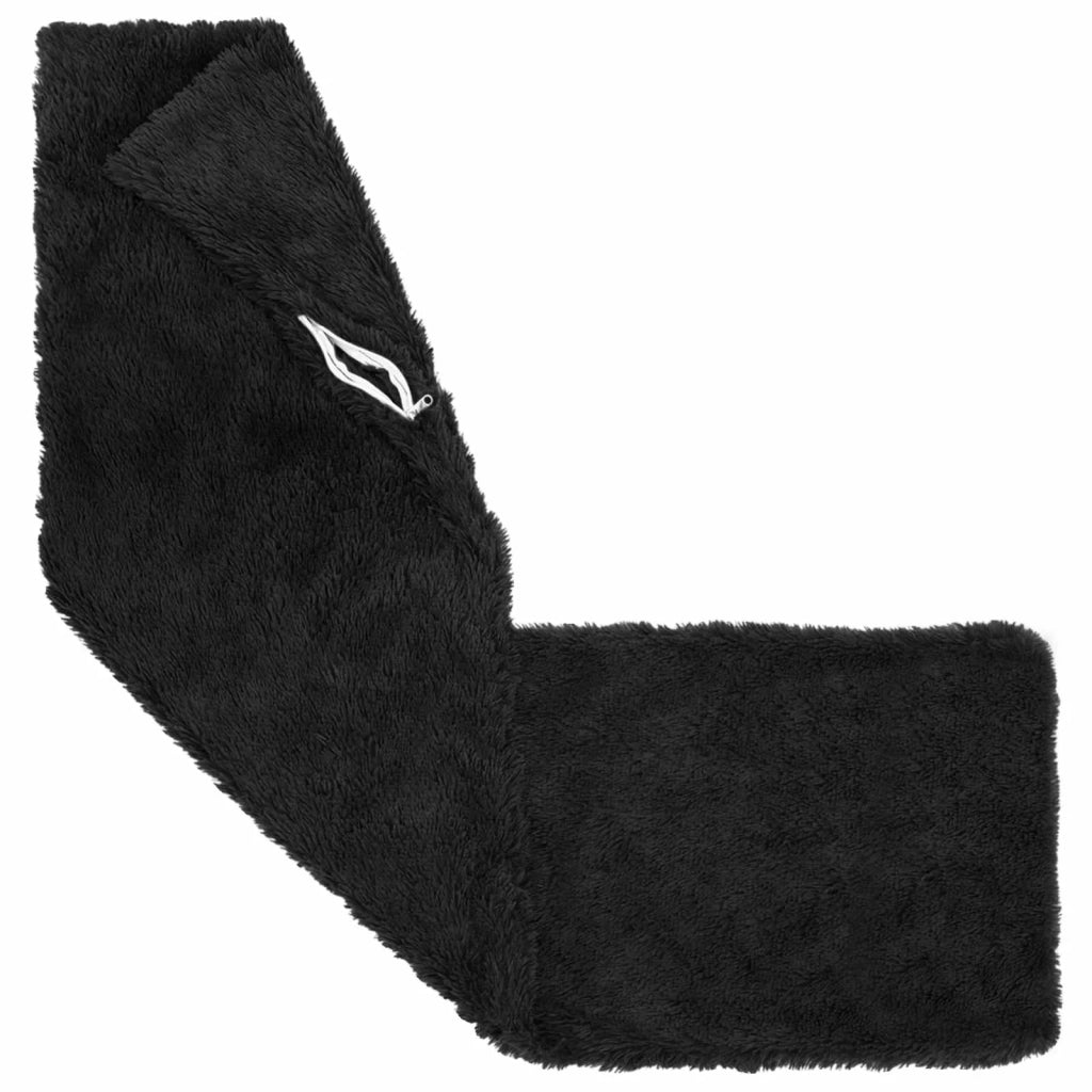 Cuscino con cuscino HEERLEN 2 pz Nero Fleece PV 926302