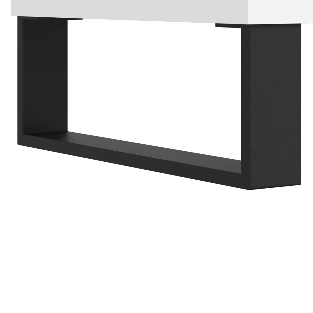 Mobile Porta Dischi Bianco 121x38x48 cm in Legno Multistrato CFW6443644