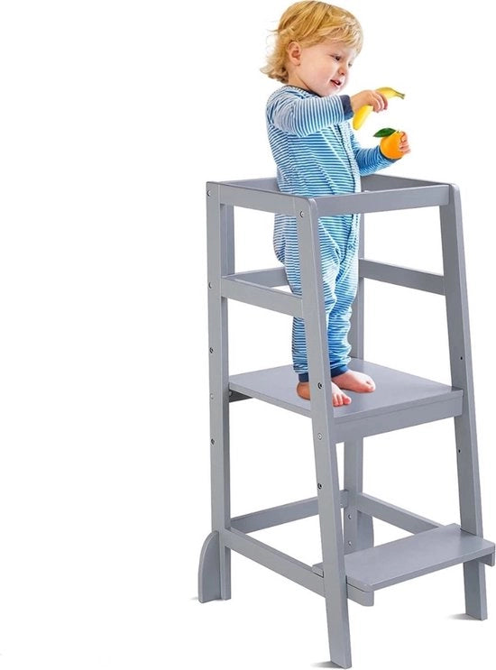 Tavolo di apprendimento per bambini - 1 a 6 anni - colore grigio