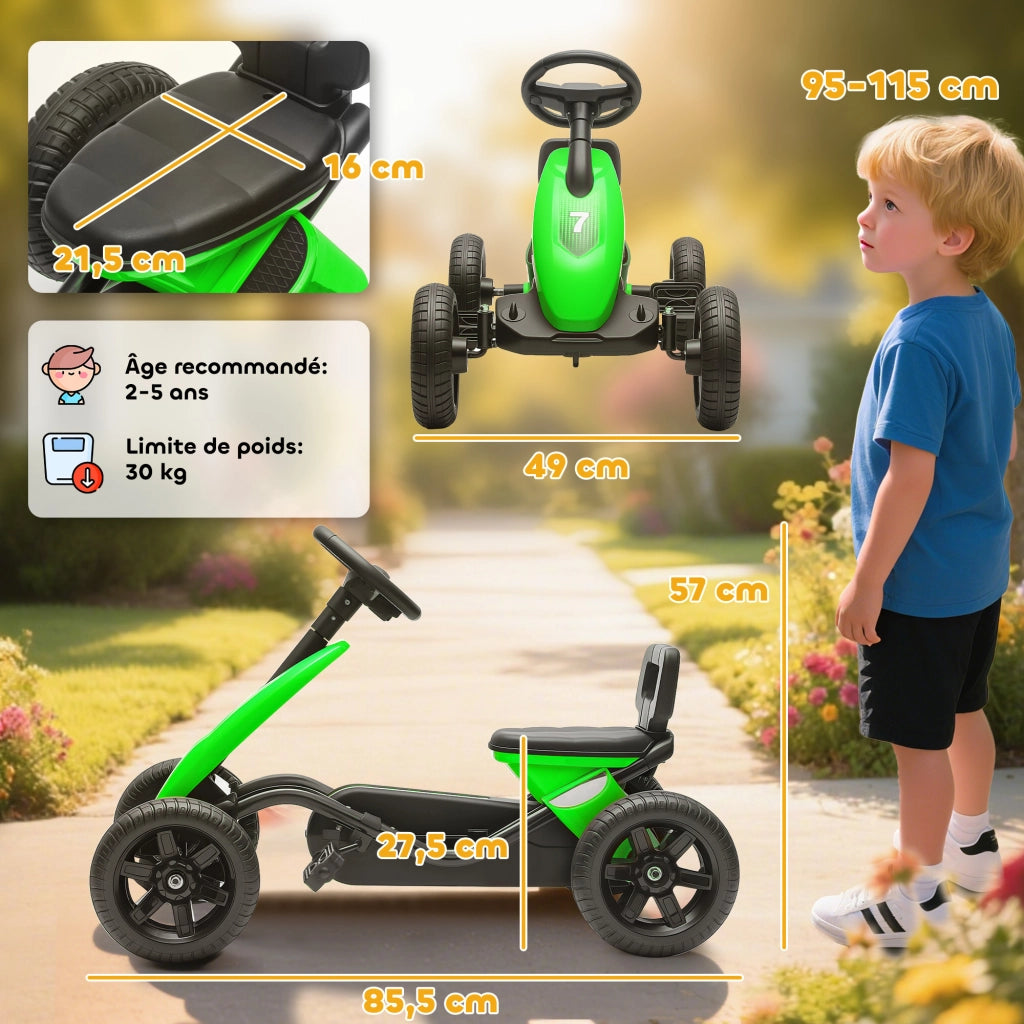 Kart a pedali per bambini ¨C zephmum ¨C verde