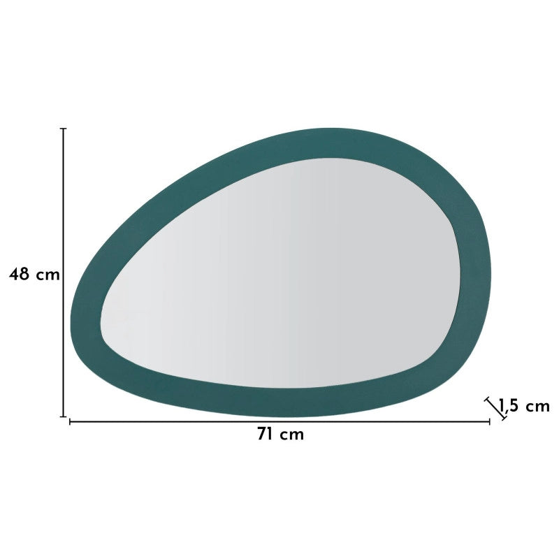 Specchio Da Muro Saturno Ottanio cm 71x1,5x48