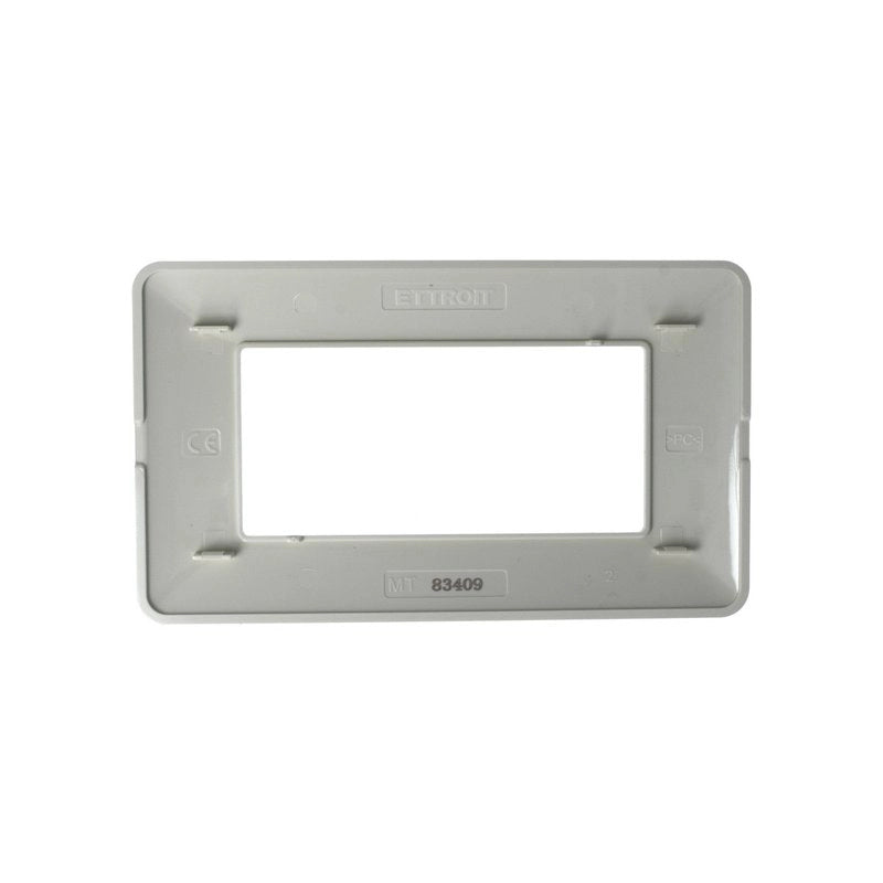 Placca Plastica Serie Solar 4P Colore Oro Satinato Compatibile Con Bticino Matix