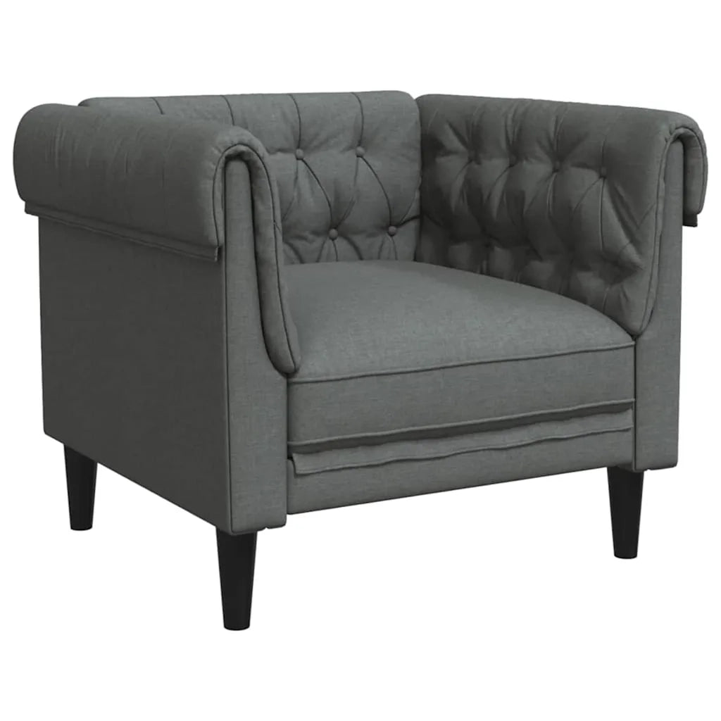 Divano per Soggiorno 3 pcs Grigio scuro 201,5 x 74,5 x 74,5 cm 3385859