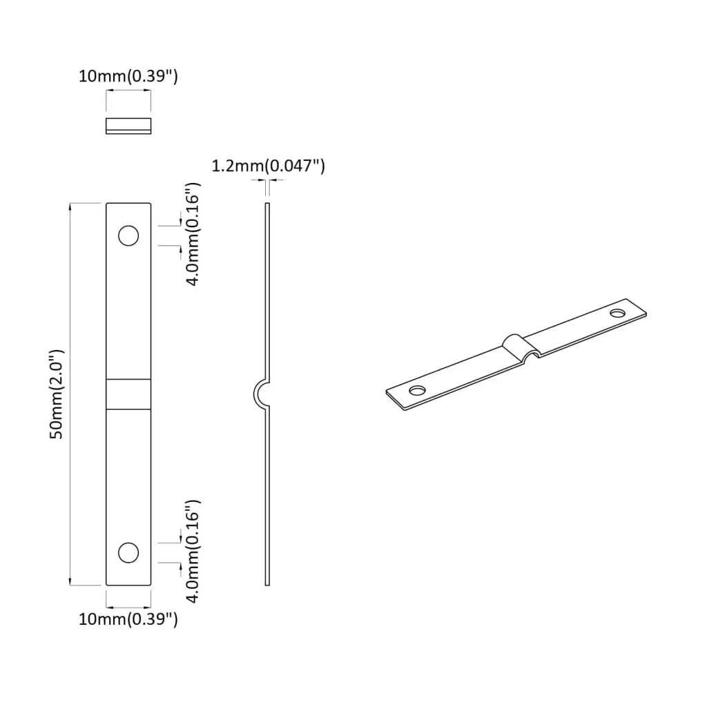 Piastra di impatto 9000 pcs Argento Ferro