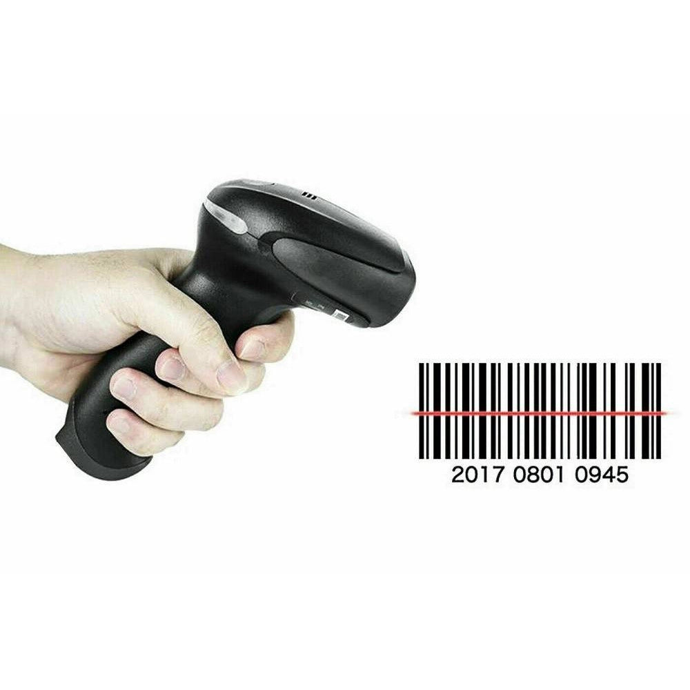 Trade Shop - Lettore Di Codice A Barre Barcode Scanner Senza Fili Wireless Laser Q-a203 -