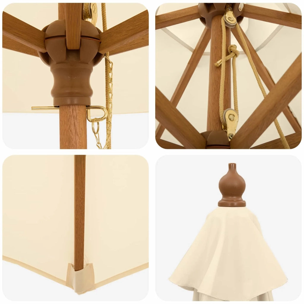 Set da pranzo da esterno con ombrellone 8 pz 3438537