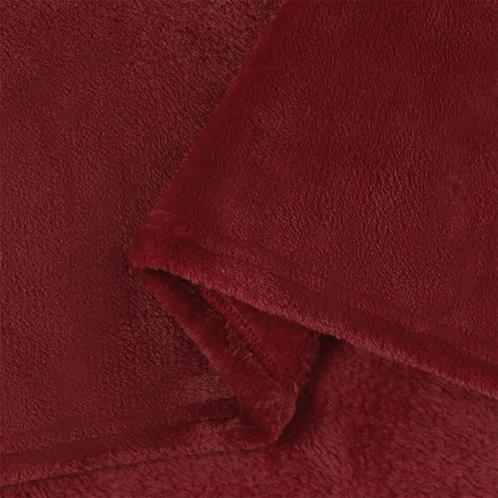 Coperte da Pile 6 pz Rosso Bordeaux 150 x 200 cm Panno