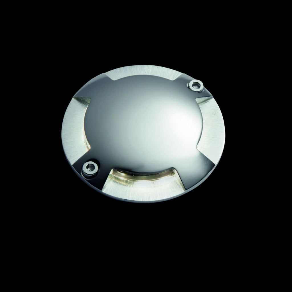 SEGNAPASSO A 4 EMISSIONI A LED SILVER 3000K 80LM 1W IP67