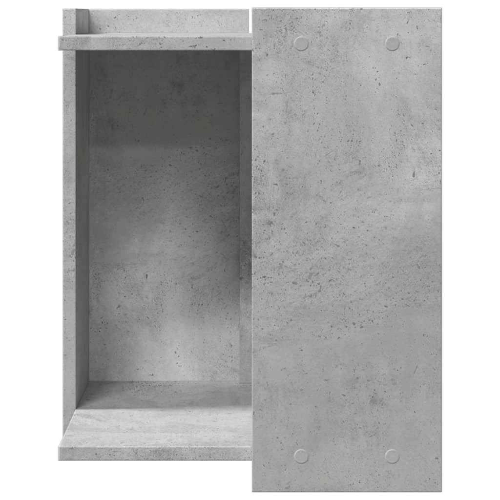 Mobiletto per lettiera per gatti in legno ingegnerizzato grigio 02_0043321