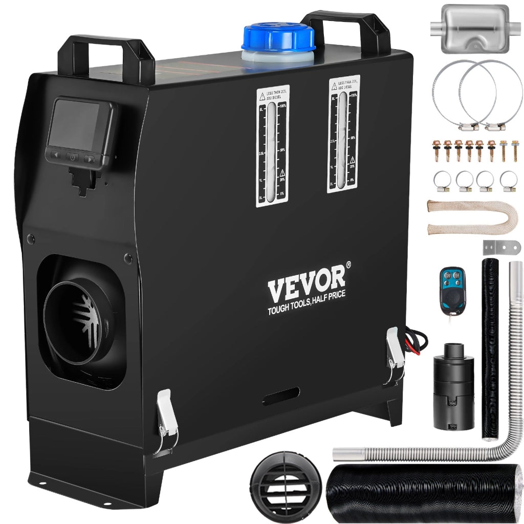 Riscaldatore ad Aria Diesel 8KW 12V Riscaldatore da Parcheggio con Display LCD e Telecomando per Camper Camion Barca Roulotte