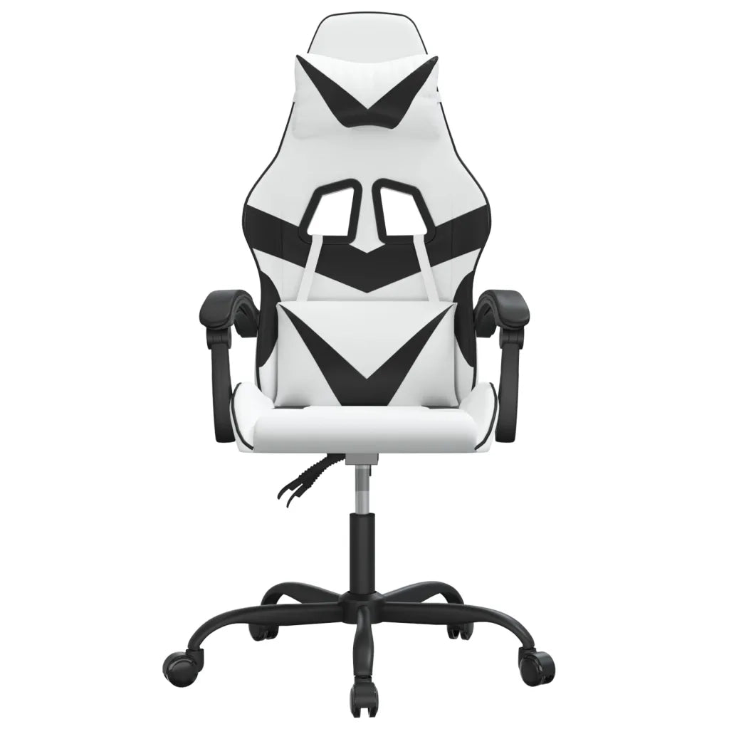 Sedia da Gaming Bianco e Nero in Similpelle 3143852