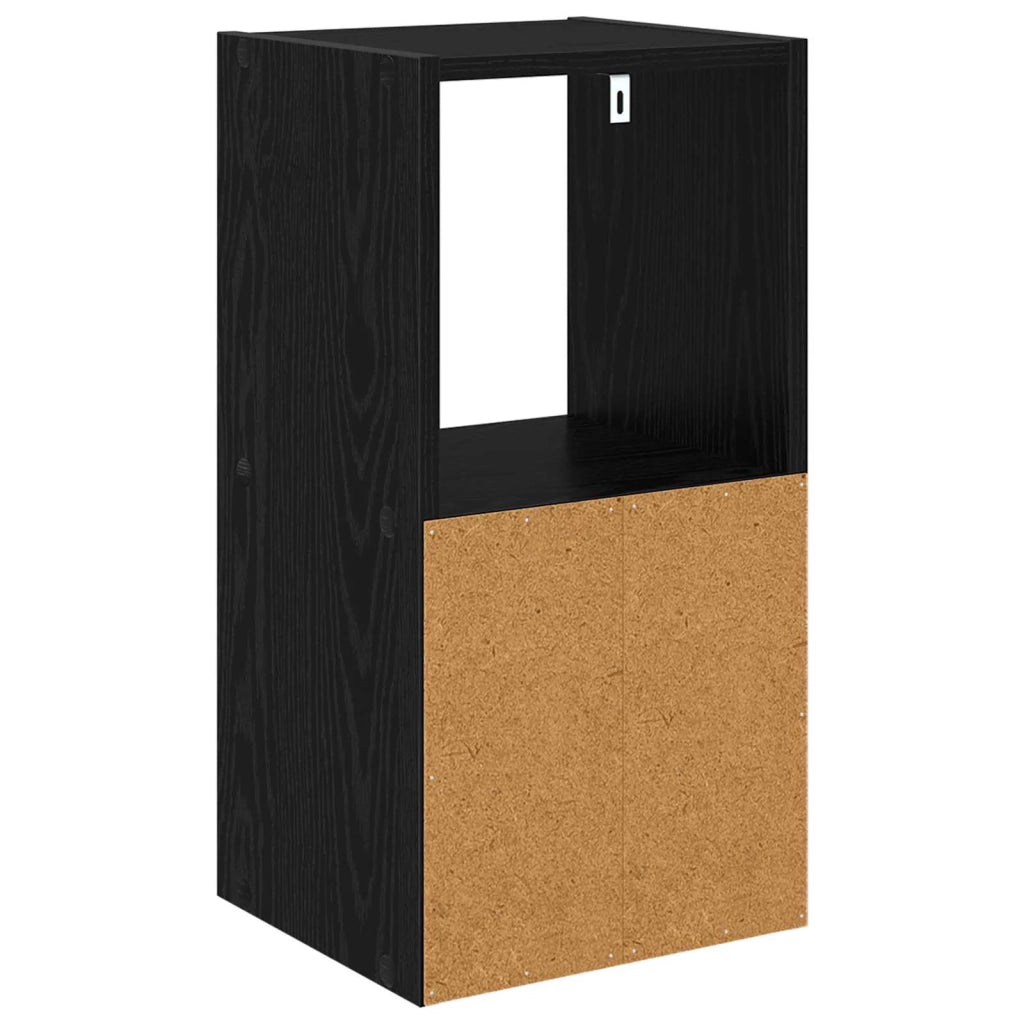 Comodino Rovere Nero 30,5 x 27 x 59,5 cm Legno multistrato 8000614