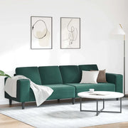 Divano per Soggiorno Verde Scuro 250 x 77 x 76 cm 3335093