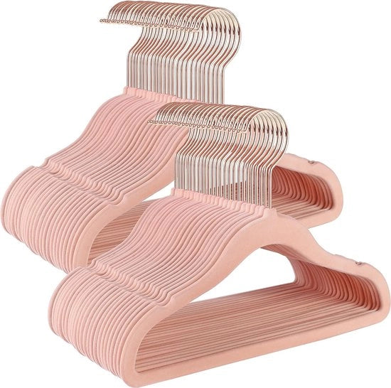 Set di appesi per bambini, con 50 pezzi, con ganci in rosso oro