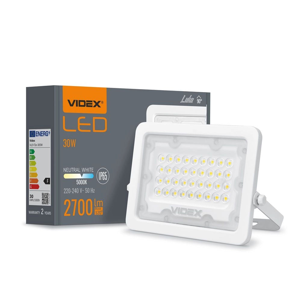 Faretto LED esterno 30W 5000K 2700lm IP65 Luca Videx