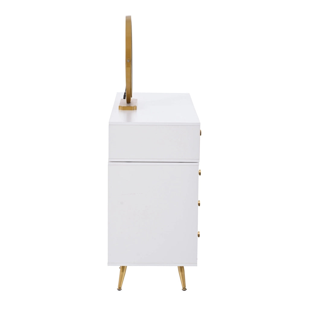 TOELETTA con specchio LED 100x40 cm Bianco