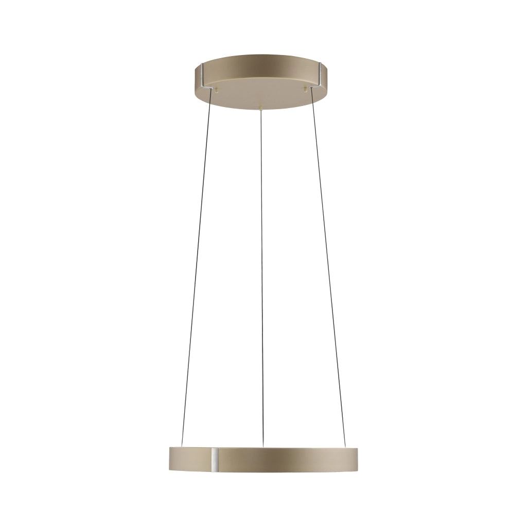 Lampada sospesa ring moderna bronzo Ø50 LED 20W Neuhaus