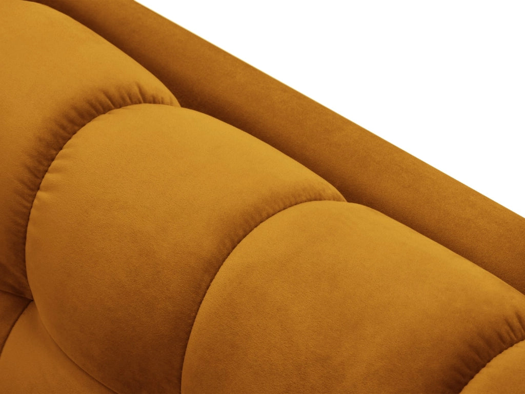 Cosmopolitan Design - Divano "Bali" 2 posti in velluto giallo 
